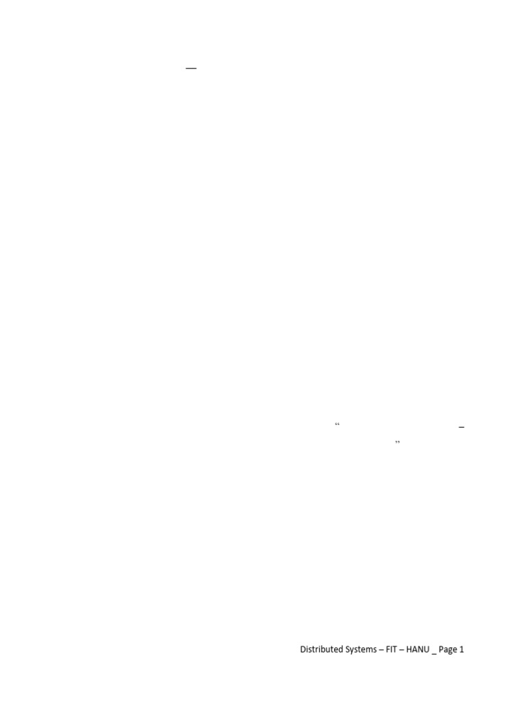 Distributed System Models Tutorial Activities | PDF