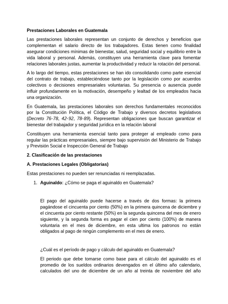 Bono 14 y Aguinaldo en Guatemala | PDF | Derecho laboral | Salario
