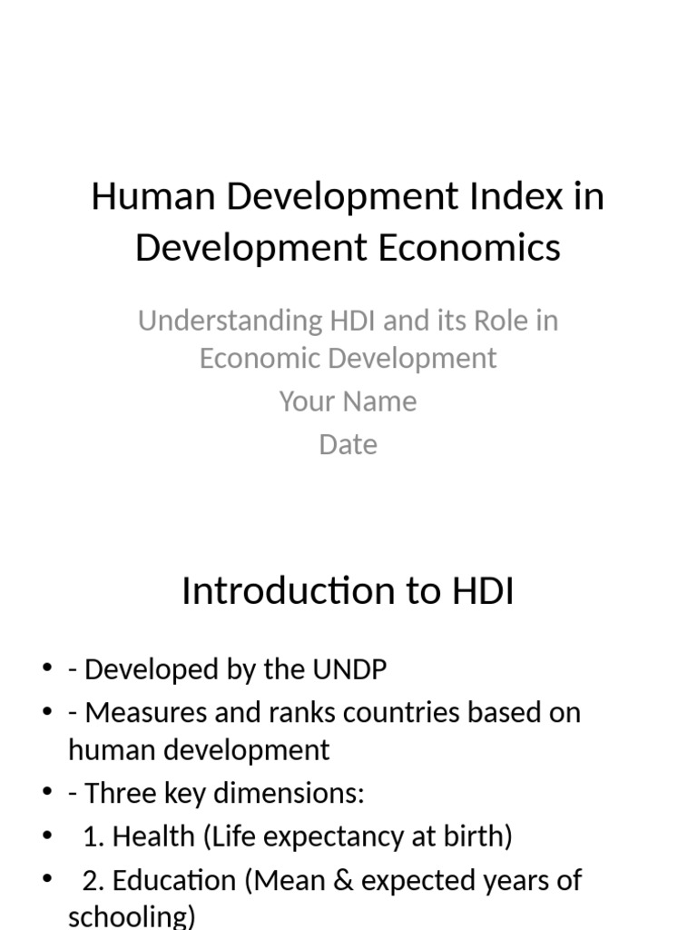 Understanding Human Development Index | PDF