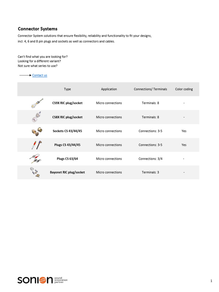 Connector Systems | PDF