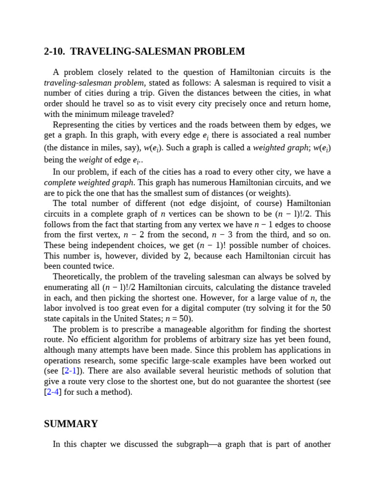 Understanding the Traveling Salesman Problem | PDF
