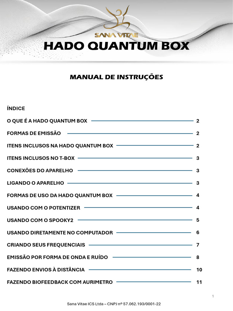 Uso da Hado Quantum Box com Potentizer | PDF | Ondas | Mecânica Quântica