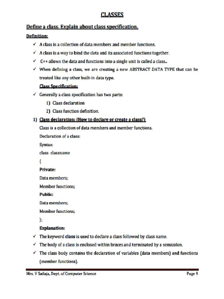 C++unit 4 | PDF