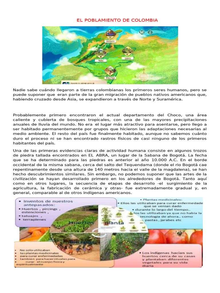 Población y Culturas Indígenas de Colombia | PDF