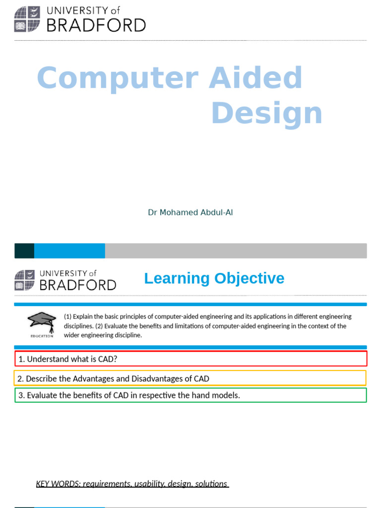 CAD: Benefits and Drawbacks Explained | PDF | Computer Aided Design ...