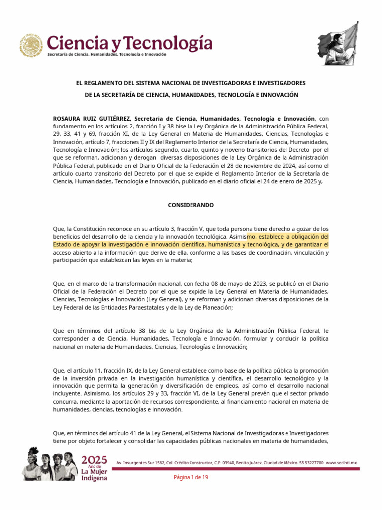 Reglamento del Sistema Nacional de Investigadores | PDF | México ...