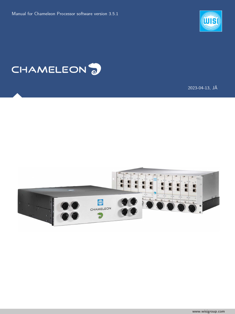 Chameleon Processor Software Manual 3.5.1 | PDF | Satellite Television ...