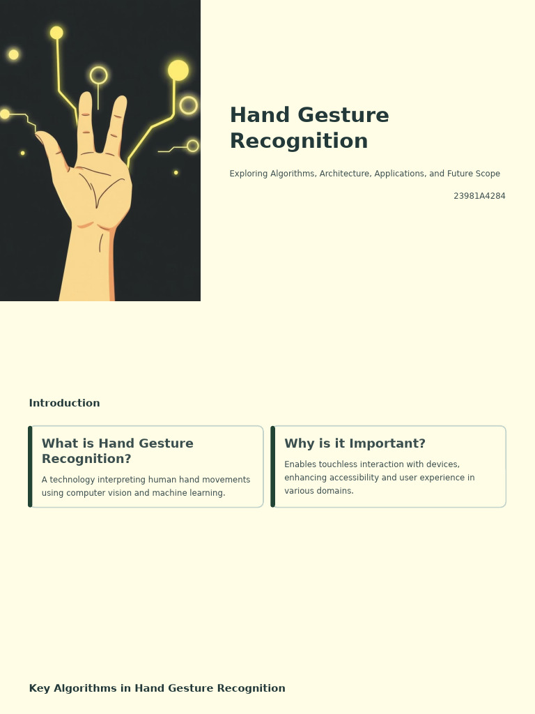 Hand Gesture Recognition Overview | PDF | Human–Computer Interaction ...