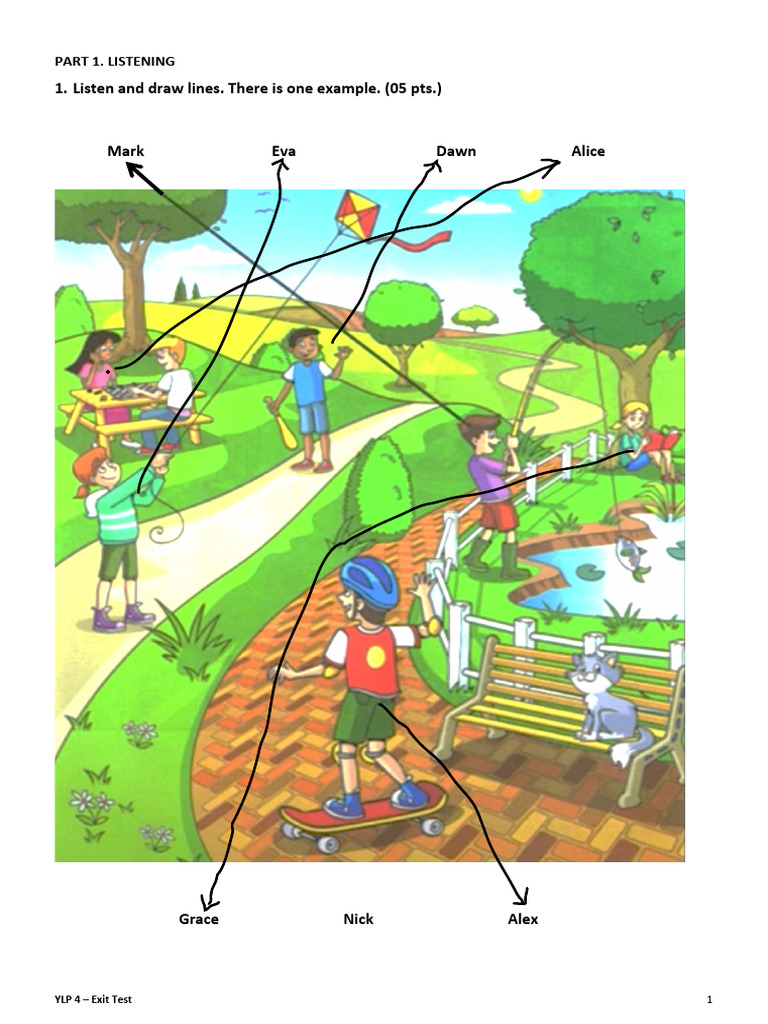 YLP 4 Listening and Vocabulary Test | PDF | Chess | Chess Theory