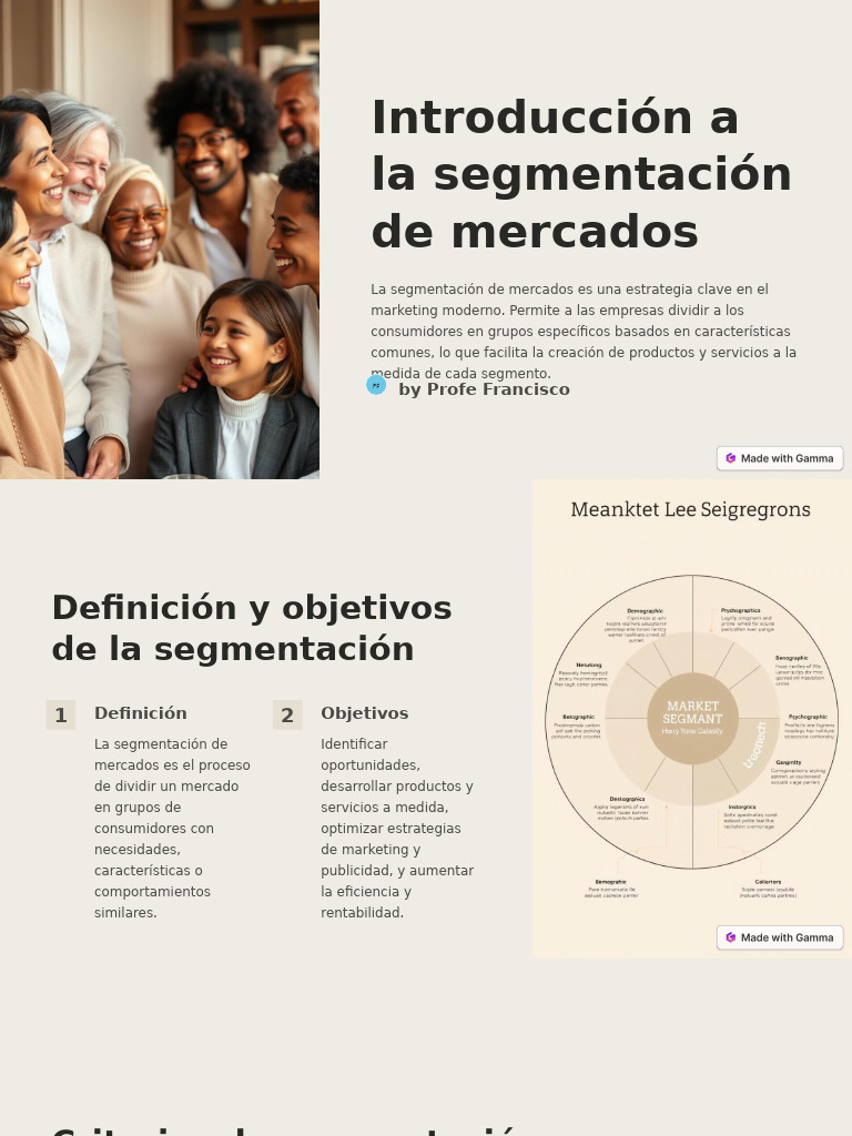 Introduccion a La Segmentacion de Mercados | PDF | Marketing ...