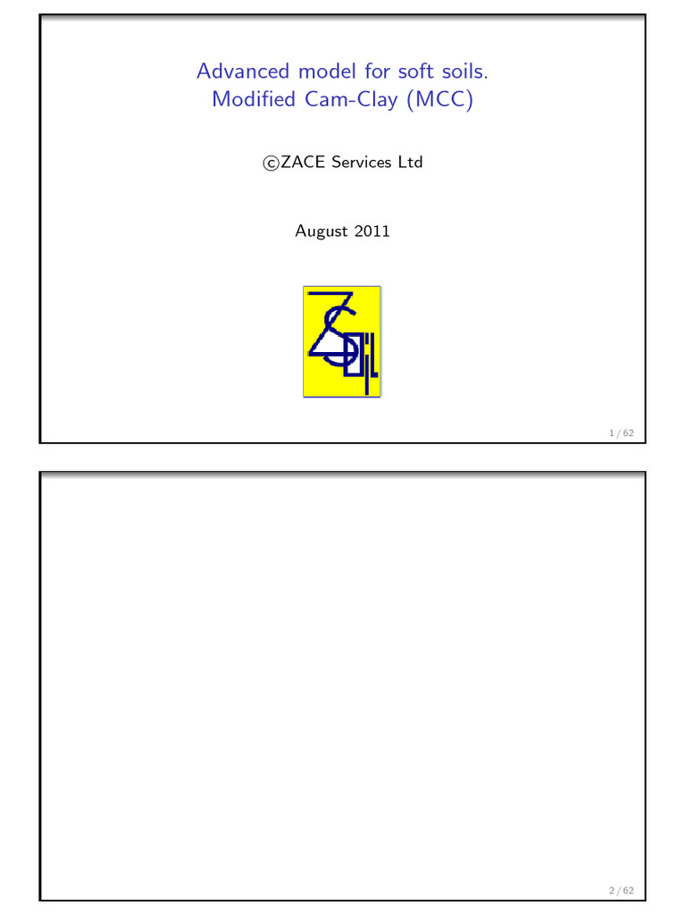 Advanced Modified Cam-Clay Model Guide | PDF | Yield (Engineering ...