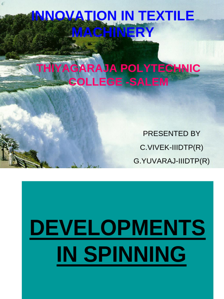 Innovations in Textile Machinery | PDF | Spinning (Textiles) | Textiles