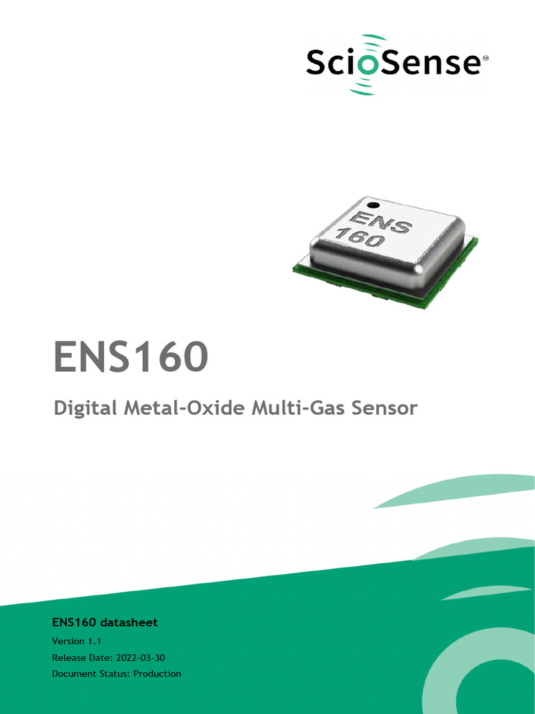 ENS160 Digital Multi-Gas Sensor Datasheet | PDF | Electrical ...