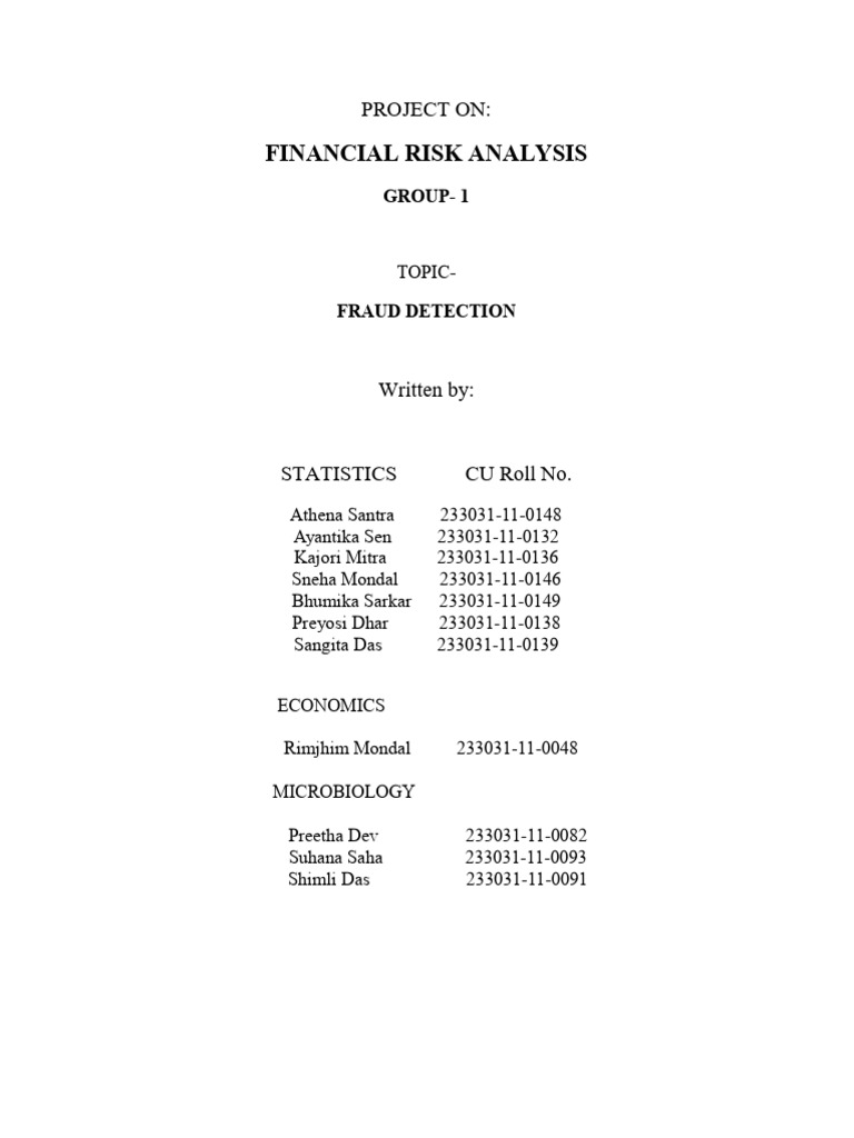 Financial Risk Analysis G1 | PDF | Linear Regression | Machine Learning