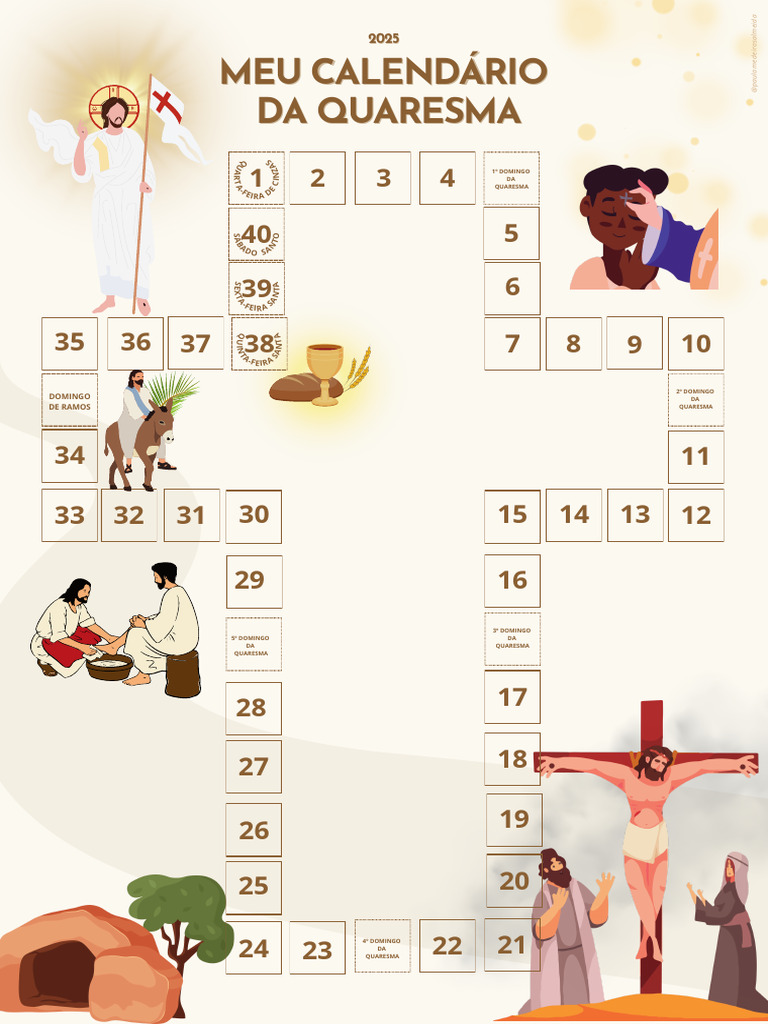 Calendário da Quaresma 2025 | PDF