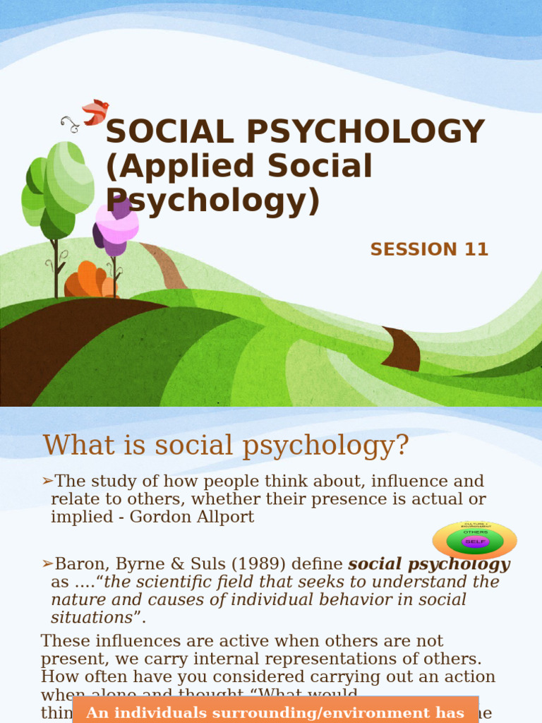 Understanding Social Psychology Concepts | PDF | Attitude (Psychology ...