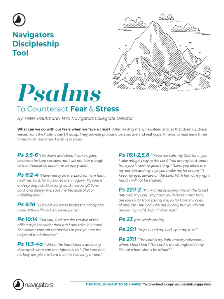 Psalms: Navigators Discipleship Tool | PDF | New International Version ...