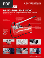 Rp50 S Test Pump Manual | PDF | Pump | Valve