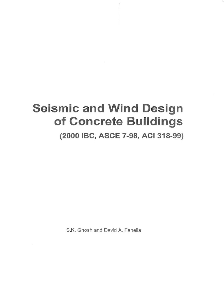 Seismic and Wind Design of Concrete Buildings | PDF