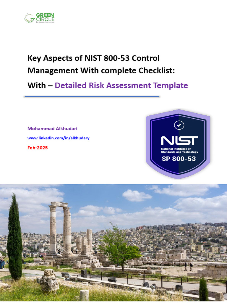 NIST 800-53 Control Management Checklist | PDF | Security | Computer ...