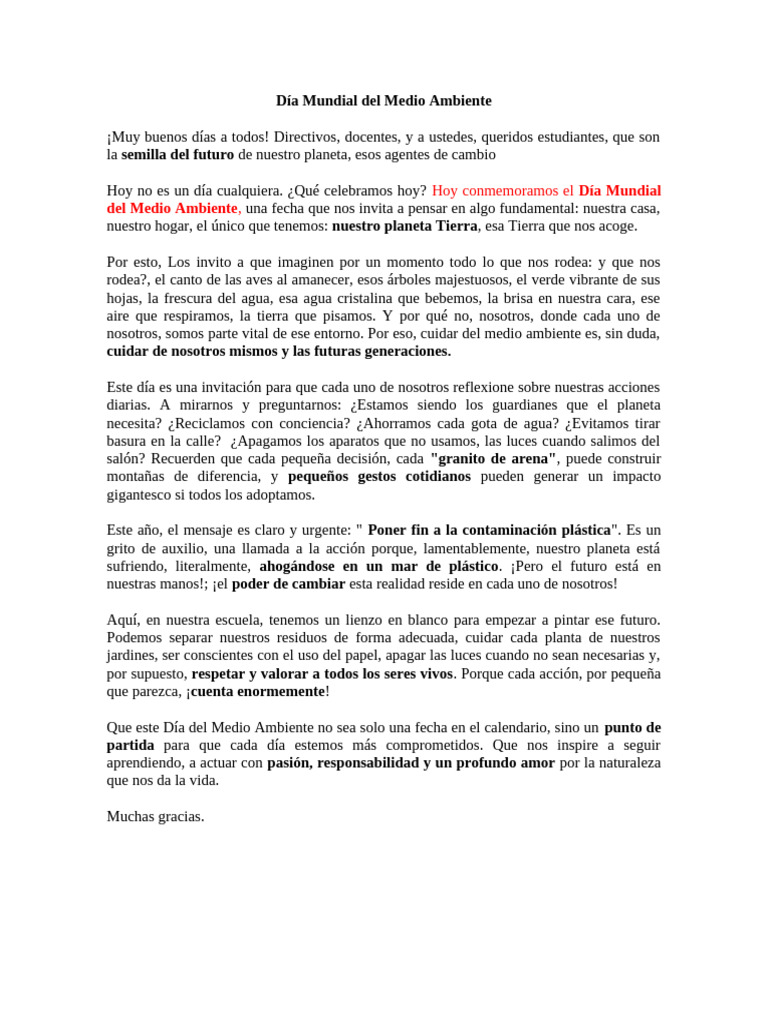 Día Mundial del Medio Ambiente 2023 | PDF | Entorno natural | Residuos