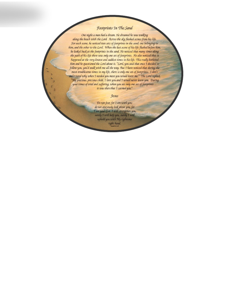 Footprints Poem | PDF