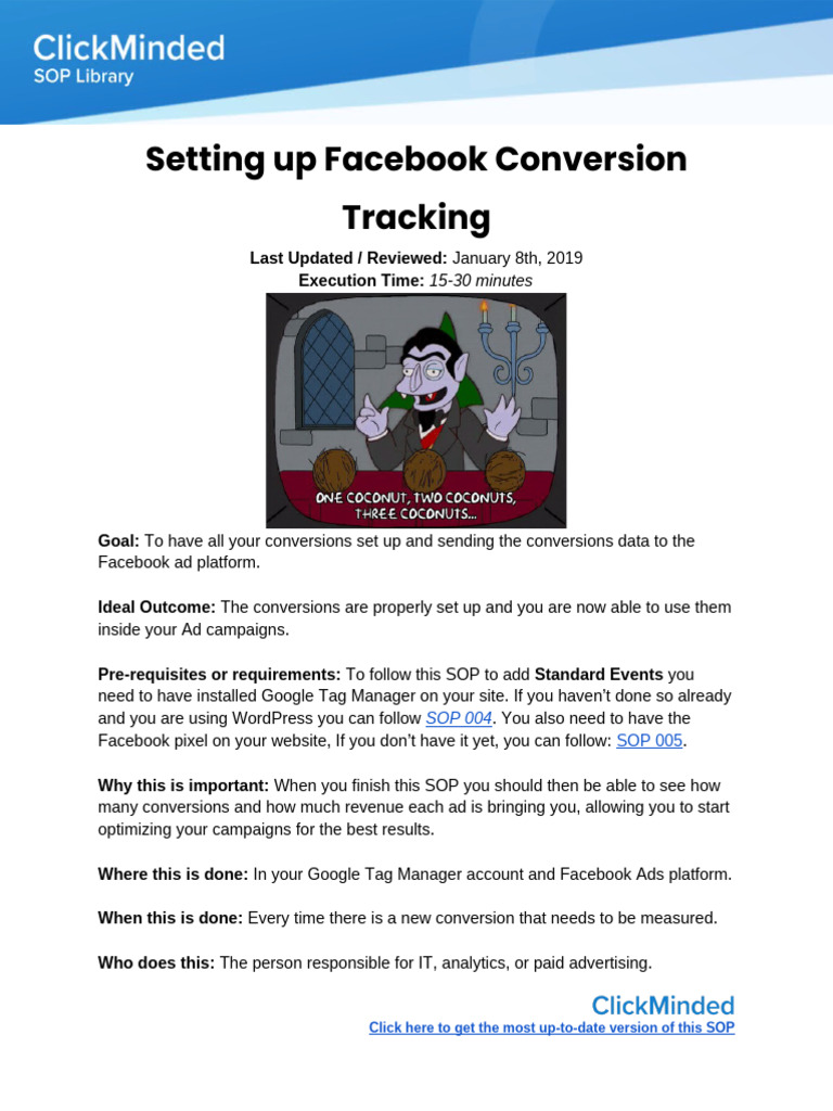 Facebook Conversion Tracking Setup Guide | PDF | Facebook | Html