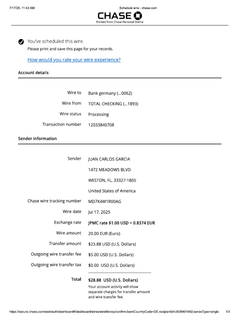 Wire Transfer | PDF