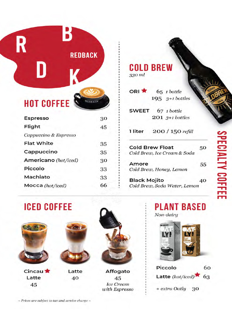 RDBK Menu (Mar23) | PDF