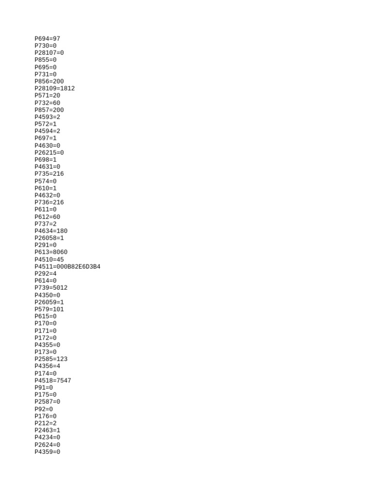 Device Configuration Parameters Overview | PDF
