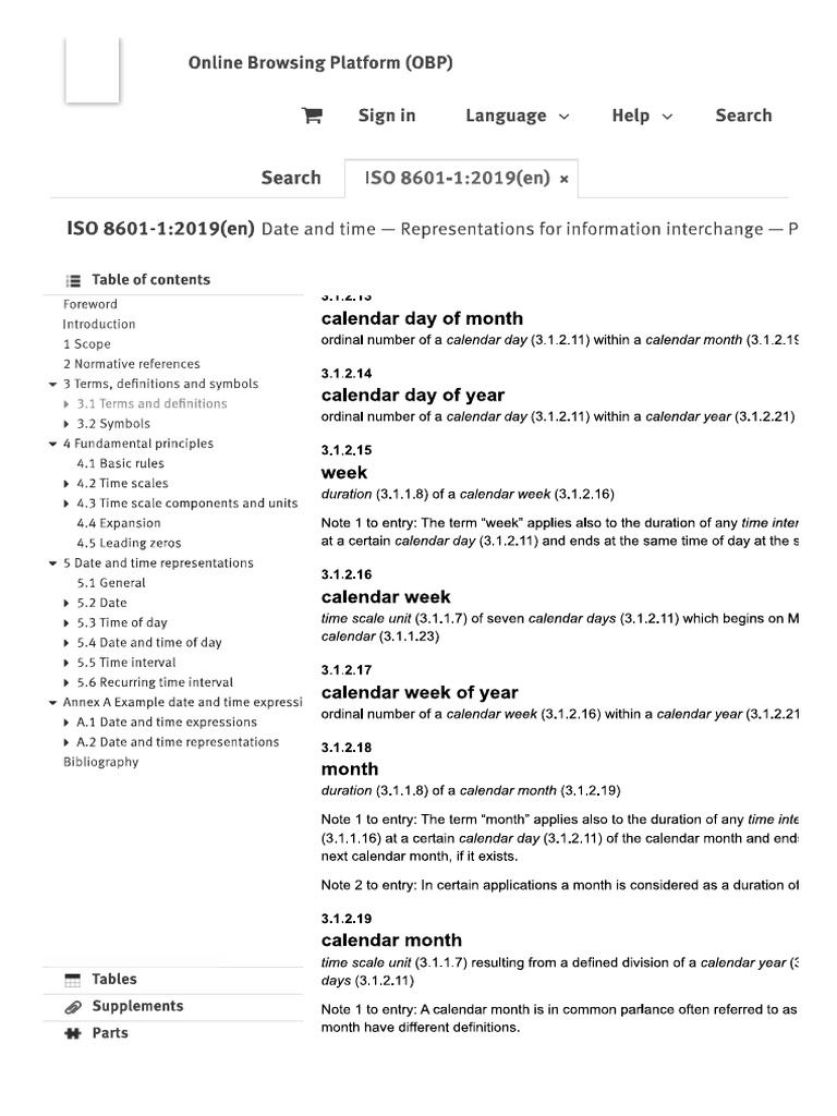 ISO 8601 3.1.2.16 - Segunda | PDF