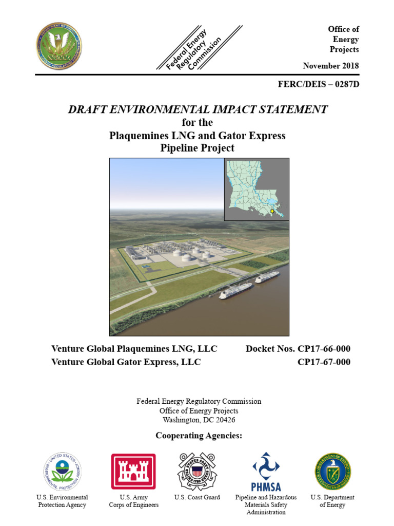 Plaquemines LNG Project Draft EIS | PDF | Liquefied Natural Gas ...