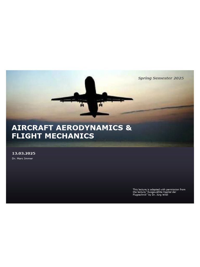 Aerodynamics and Flight Mechanics Overview | PDF | Flight | Aerodynamics
