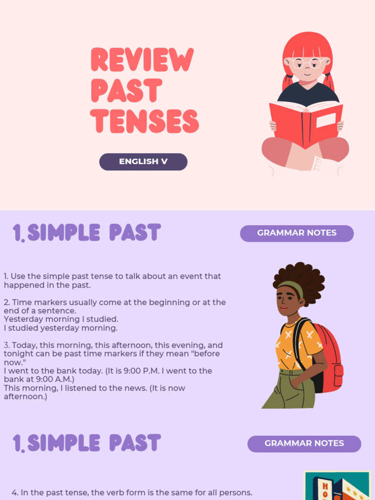 Past Tense Grammar Overview | PDF | Grammatical Tense | Clause