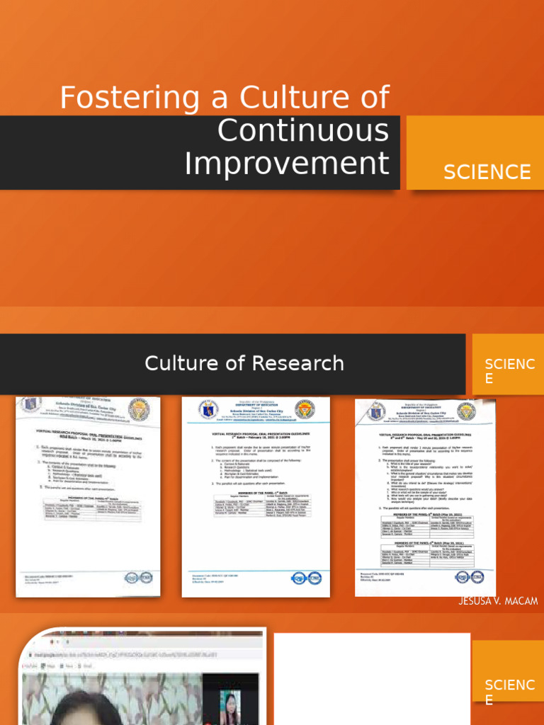 Fostering A Culture of Continuous Improvement | PDF