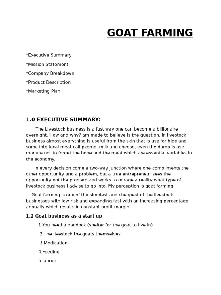 Goat Farming Business Guide | PDF | Livestock | Agriculture