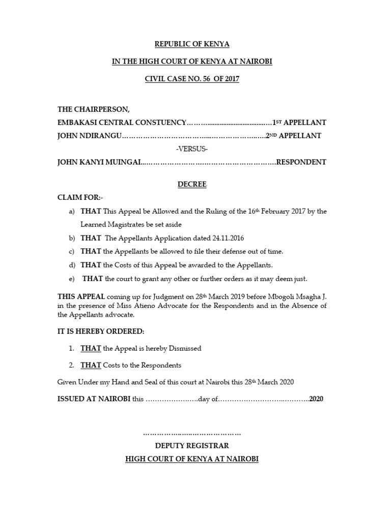 Draft Decree | PDF
