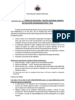 Normativa y Criterios de Selección Infantil 2011 - 12
