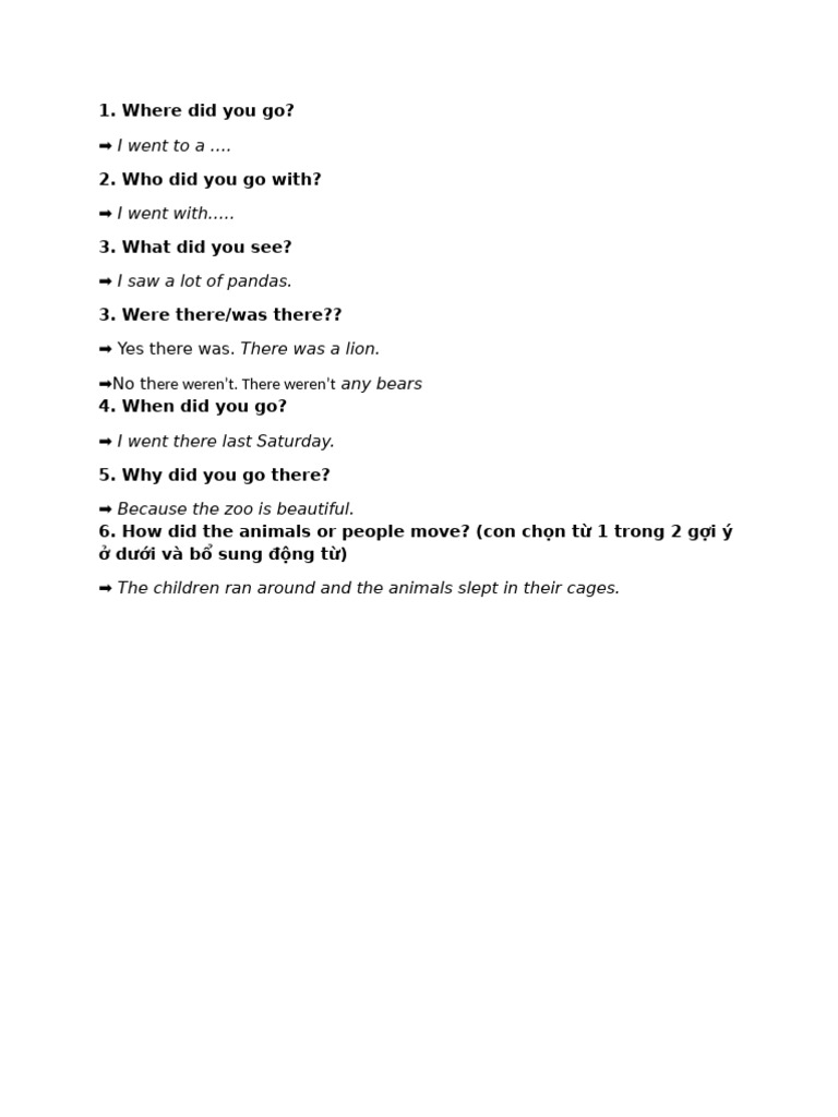 Zoo Visit Experience and Observations | PDF
