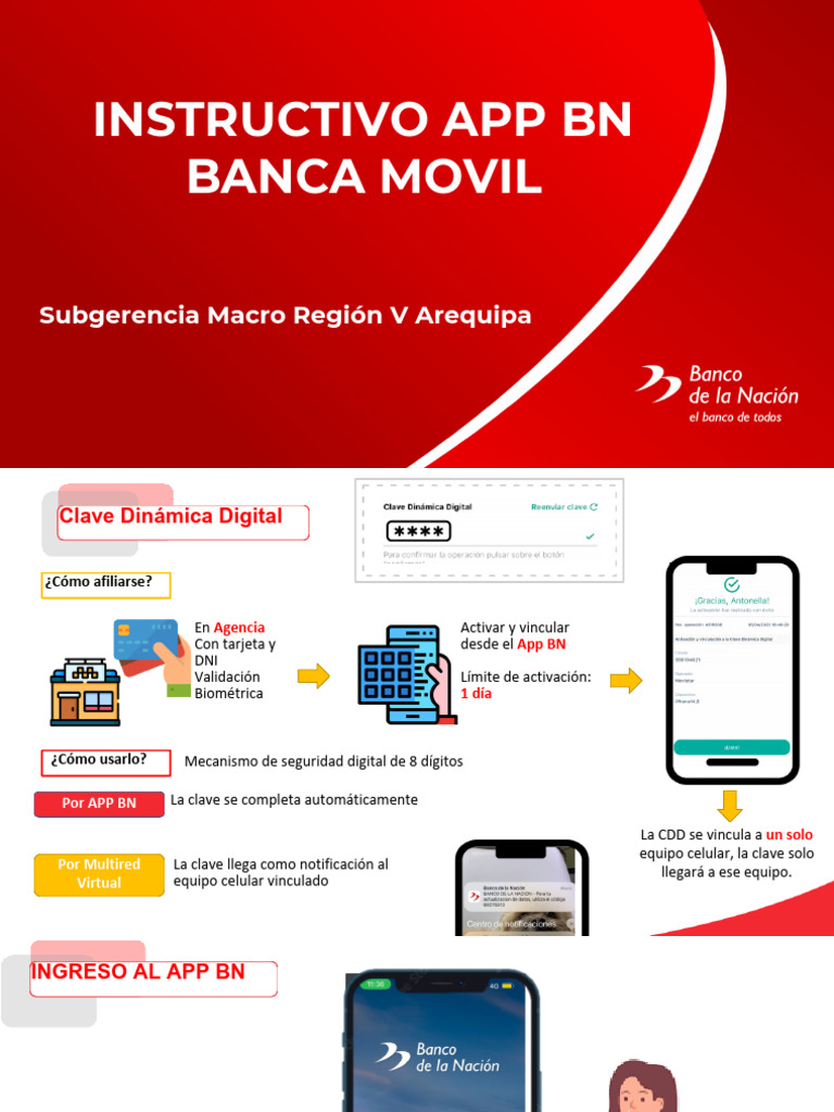 Instructivo de Uso de la App BN Móvil | PDF | Tecnología bancaria ...