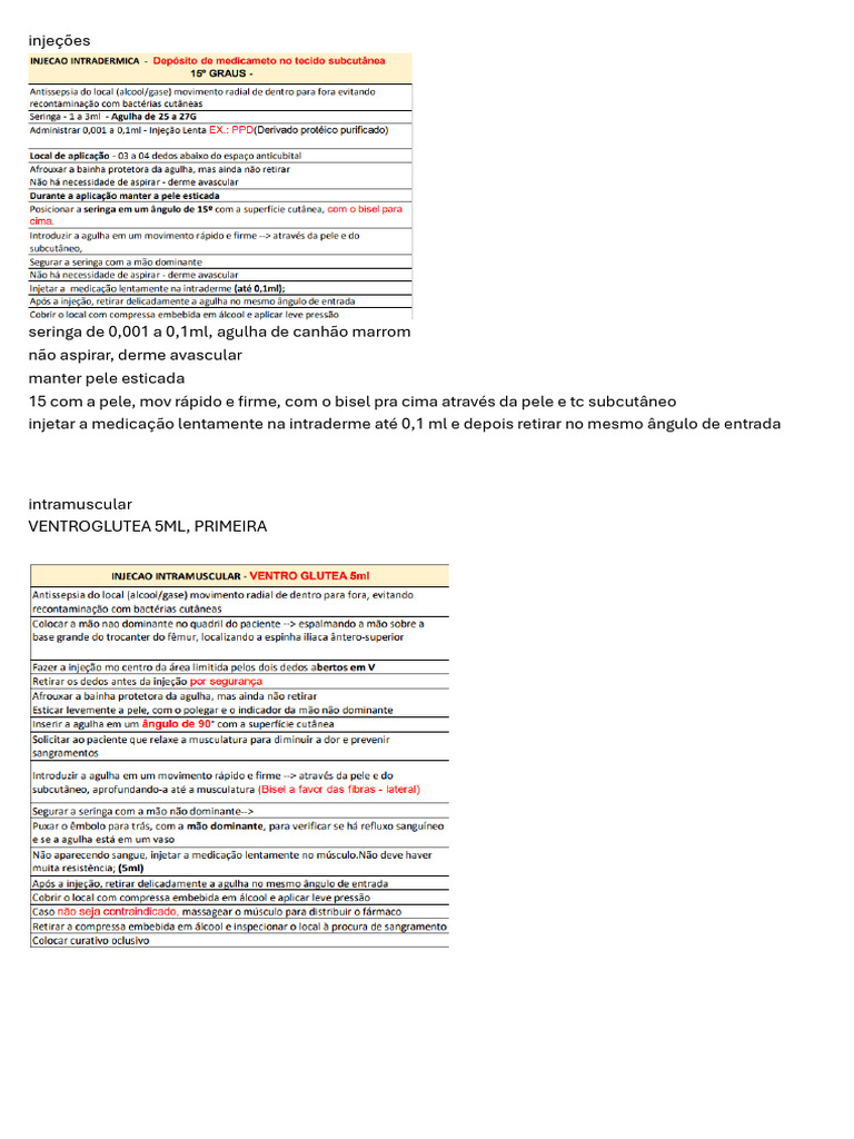Técnicas de Injeção e Intubação Médica | PDF