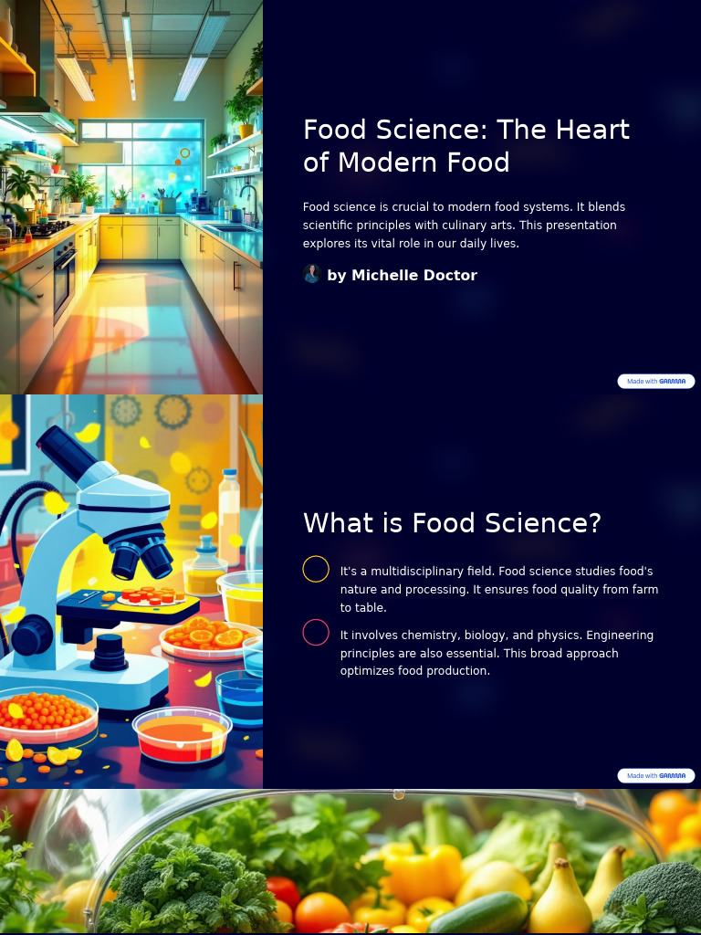 Food Science The Heart of Modern Food | PDF | Food Science | Foods