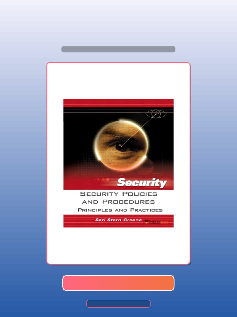 Security Policies and Procedures Principles and Practices 0131866915 ...