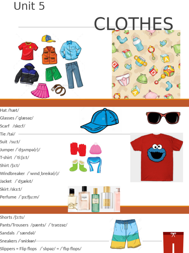 Unit 5 Clothes | PDF