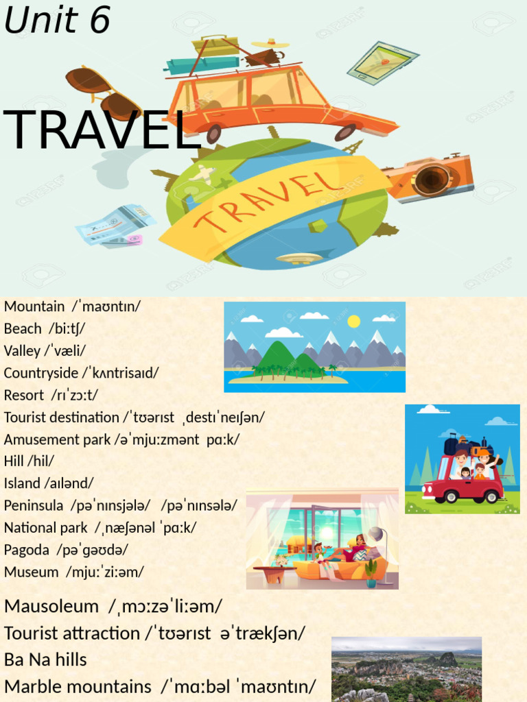 Travel Vocabulary for Tourists | PDF