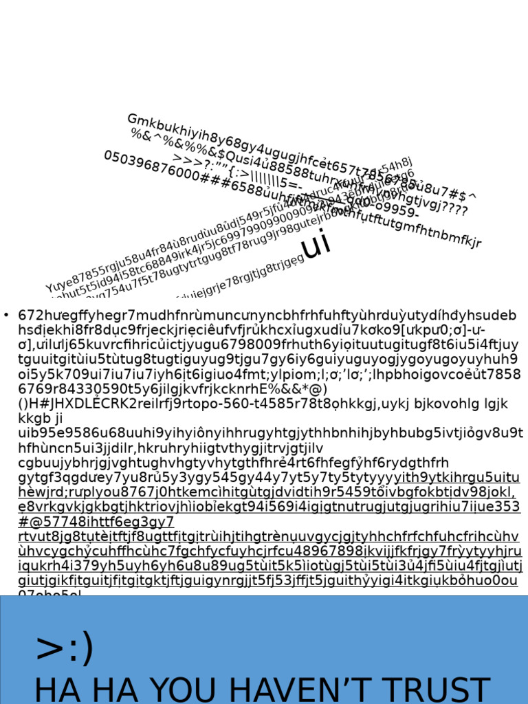 Unreadable Text and Random Characters | PDF