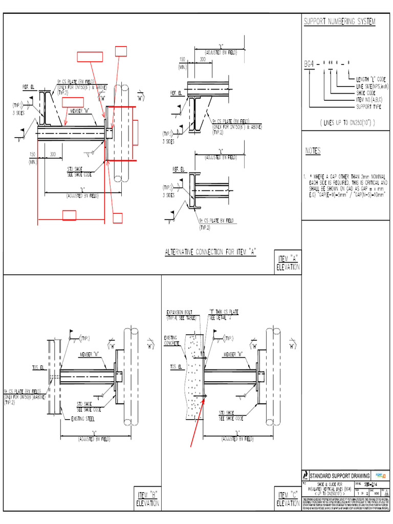 Standar Drawing 214 | PDF
