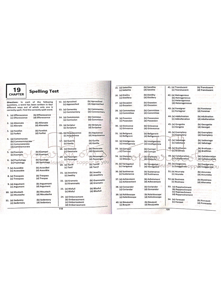 Speling Test | PDF