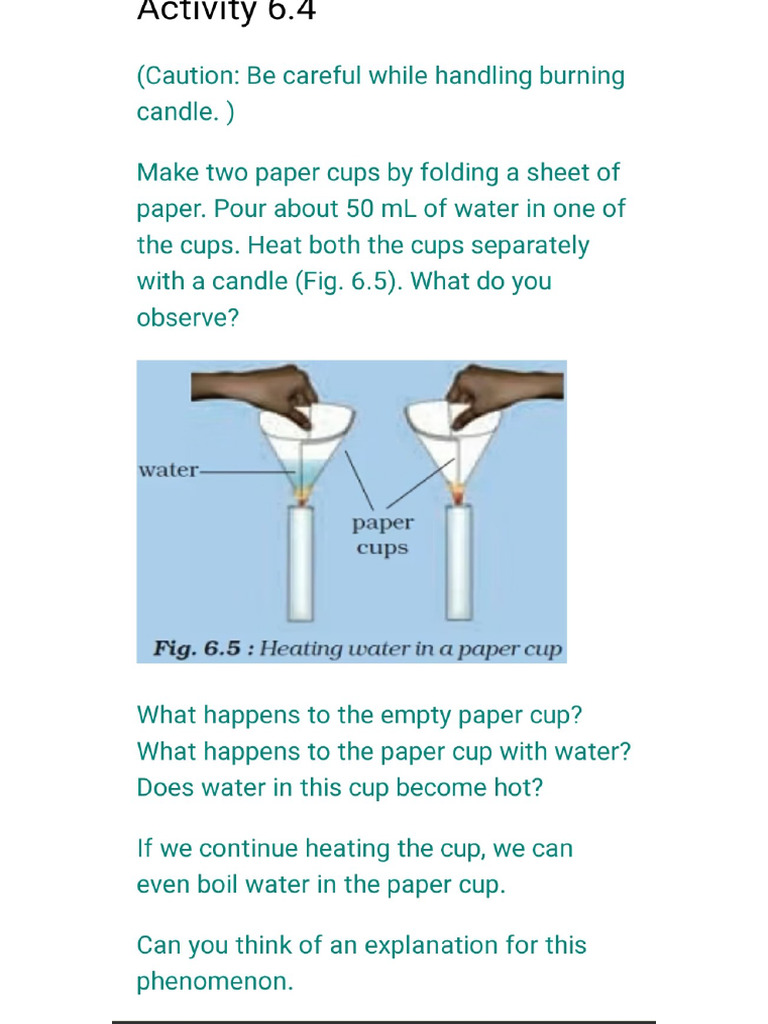 Class 8 Science Activity | PDF