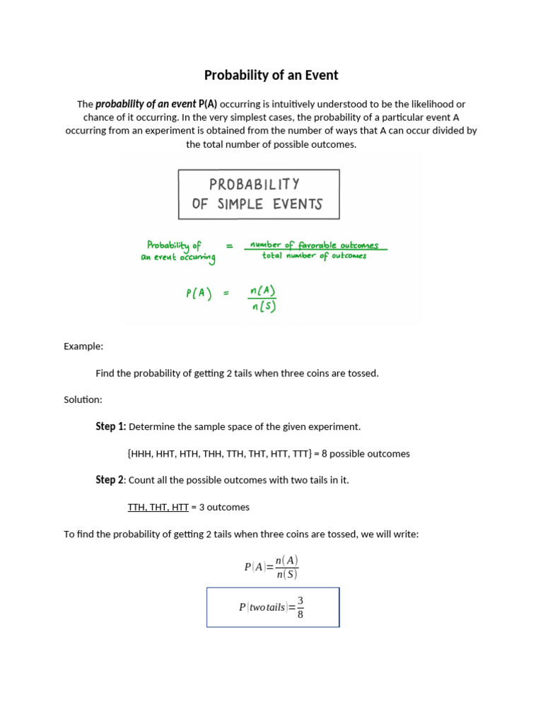 Understanding Event Probability Basics | PDF | Probability | Odds